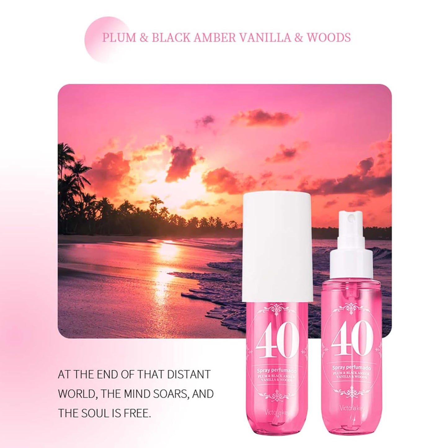 Body Spray for Women, Hair & Body Fragrance Mist, Long Lasting Perfume Spray, Travel Size Womens Fragrance Body Spray, Various Scents (40)