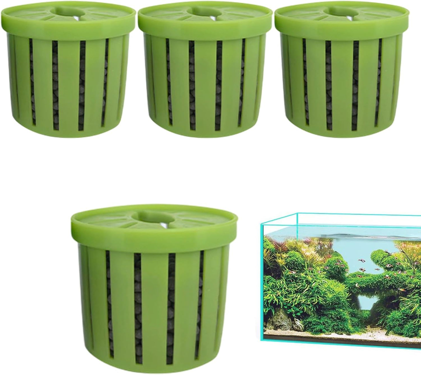 Aquarium Plant Cup,Aquatic Plant Cup - Small Stable Planting Basket for Desk Decorations Wall Window Pond Garden Corner Shelf