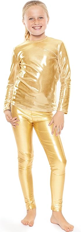 STRETCH IS COMFORT Oh So Soft Youth Girls Long Sleeve Crew and Leggings Set, Includes Top and Bottom