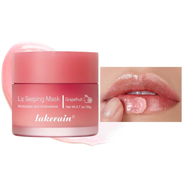 Sleeping Lip Mask, Long-Lasting Nourish & Hydrate Lip Mask, Lip Balm, Lip Oil, Lip Skin Care, Hydrating, Moisturizing Lip Lines Night Sleep Care Lip Anti-chapped Lip Cream (04# Grape)