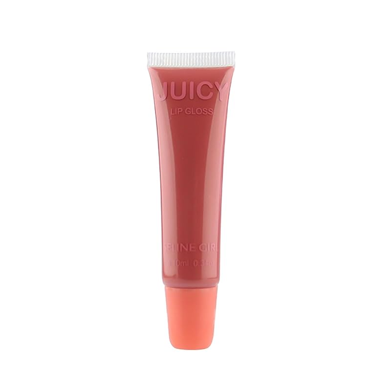 Juicy Lip Gloss, Lipgloss for Women and Girls, Lip Plumper, Lip Makeup Hydrating, Tinted Lip Balm, Colorful Lipgloss Moisturizing and Vibrant #nude