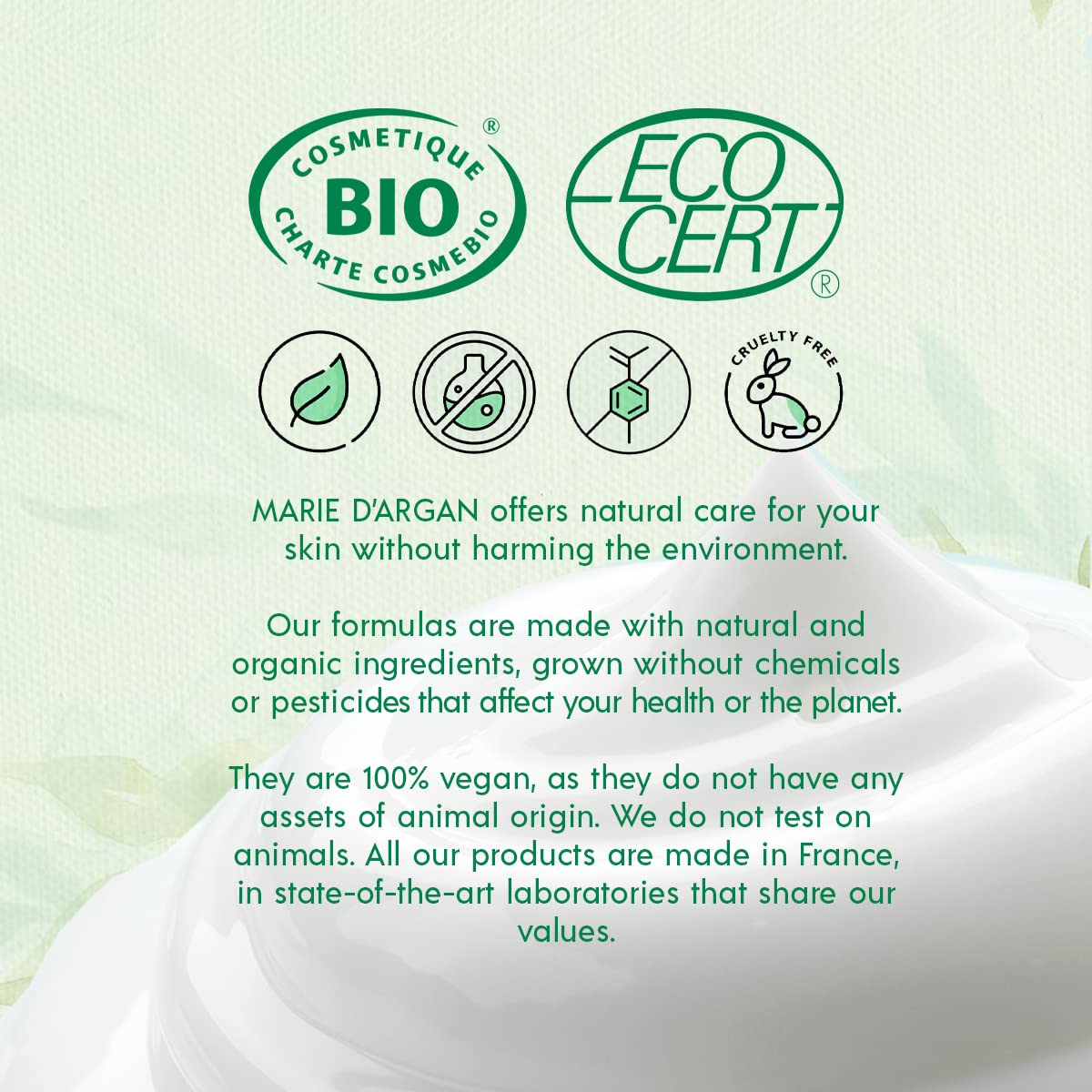 MARIE D'ARGAN Eternal Anti-Aging Elixir Day Cream 50 ml Organic, Vegan, Anti-wrinkle, Moisturizes, Regenerates, Dry skin, Mature skin