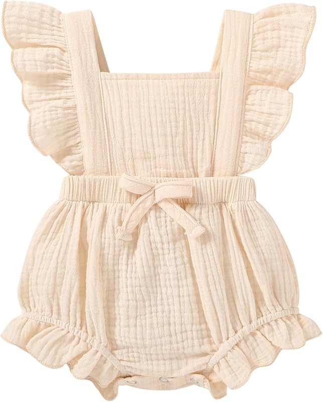Happy Town Newborn Baby Girl Clothes Infant Summer Romper Sleeveless Floral Cute Outfits One Piece Jumpsuit Bodysuit