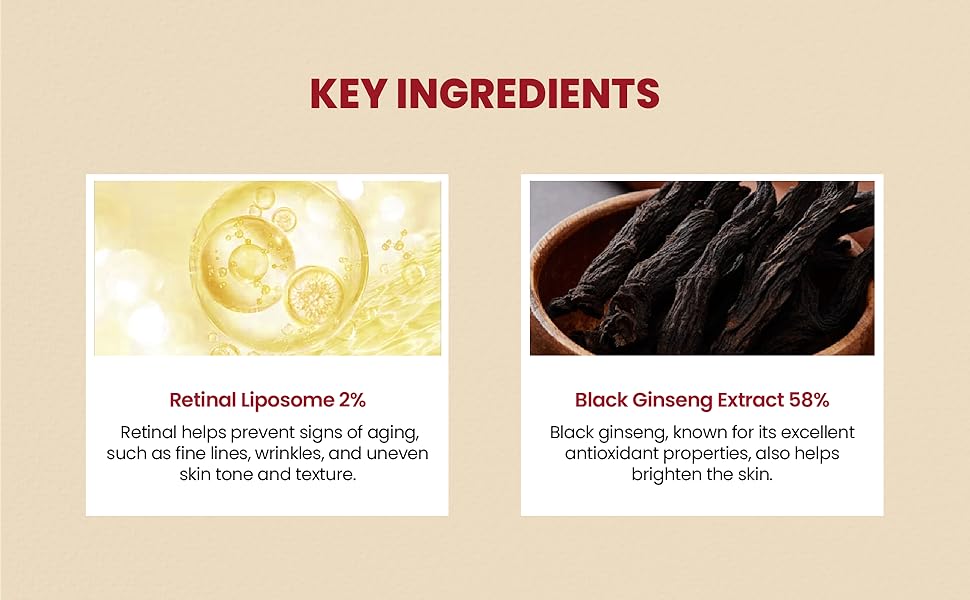 KSECRET SEOUL 1988 Serum : Retinal Liposome 2% + Black Ginseng, 30ml/1.01fl.oz | 58% Black Ginseng Extract | Retinal serum, Bakuchiol, VitaminC&3Peptides for Wrinkle Care | Korean Skincare | seoul1988