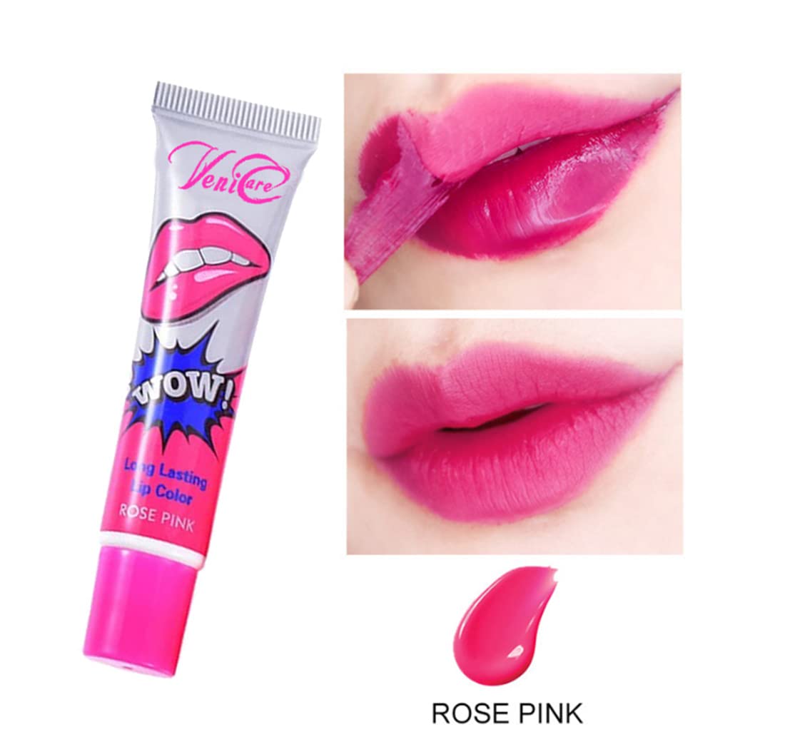 6 Colors VeniCare Lip Stain Lip Gloss Tattoo Magic Color Peel Off Mask Tint Long Lasting Waterproof