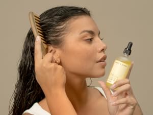 Forest & Shore Hair Growth Oil, 100% Natural, with Caffeine, Biotin, Castor , Argan & Rosemary, Effective Serum for Damaged Hair