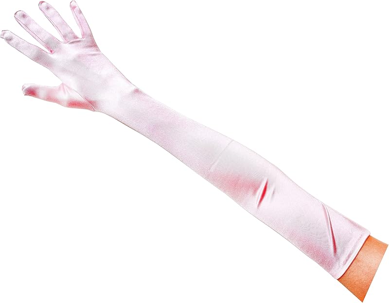 23" Extra Long Super Stretch Over the Elbow Party Bridal Dance Sexy Satin Gloves A-Grade Quality 16BL 58cm