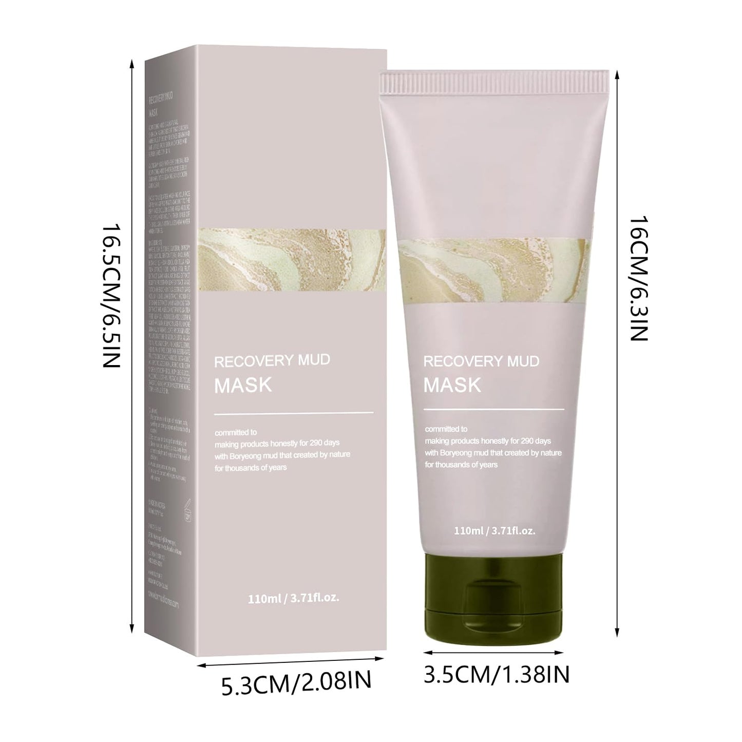 Recovery Mud Mask, Relief Mud Mask for Face Hydrating & Moisturizing Deep