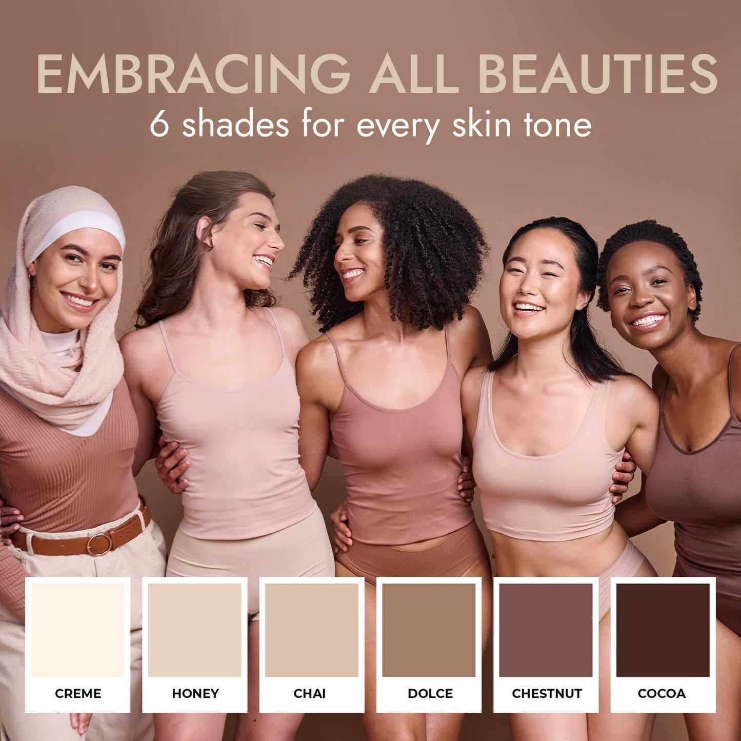 Nipple Cover - Available in 6 Skin Tones, Adhesive Silicone Reusable Pasties, Covers Stickers