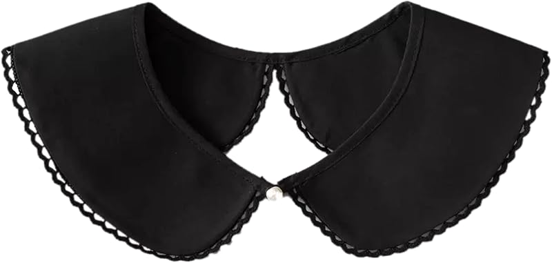 WENLOOY Retro Hollow Out Lace Floral False Collar Detachable Fake Collar for Women Girl