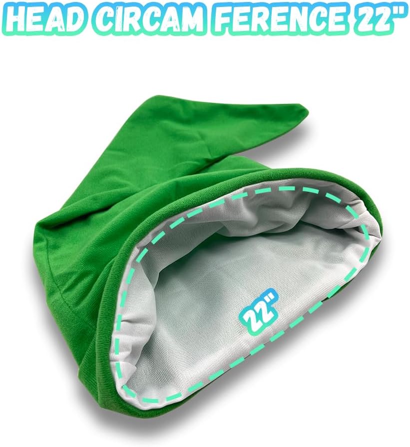 Aimery Halloween Costume Elf hats Accessories, Green hats for Christmas Costume, Adult Storybook Character Costumes - TrendyLookz