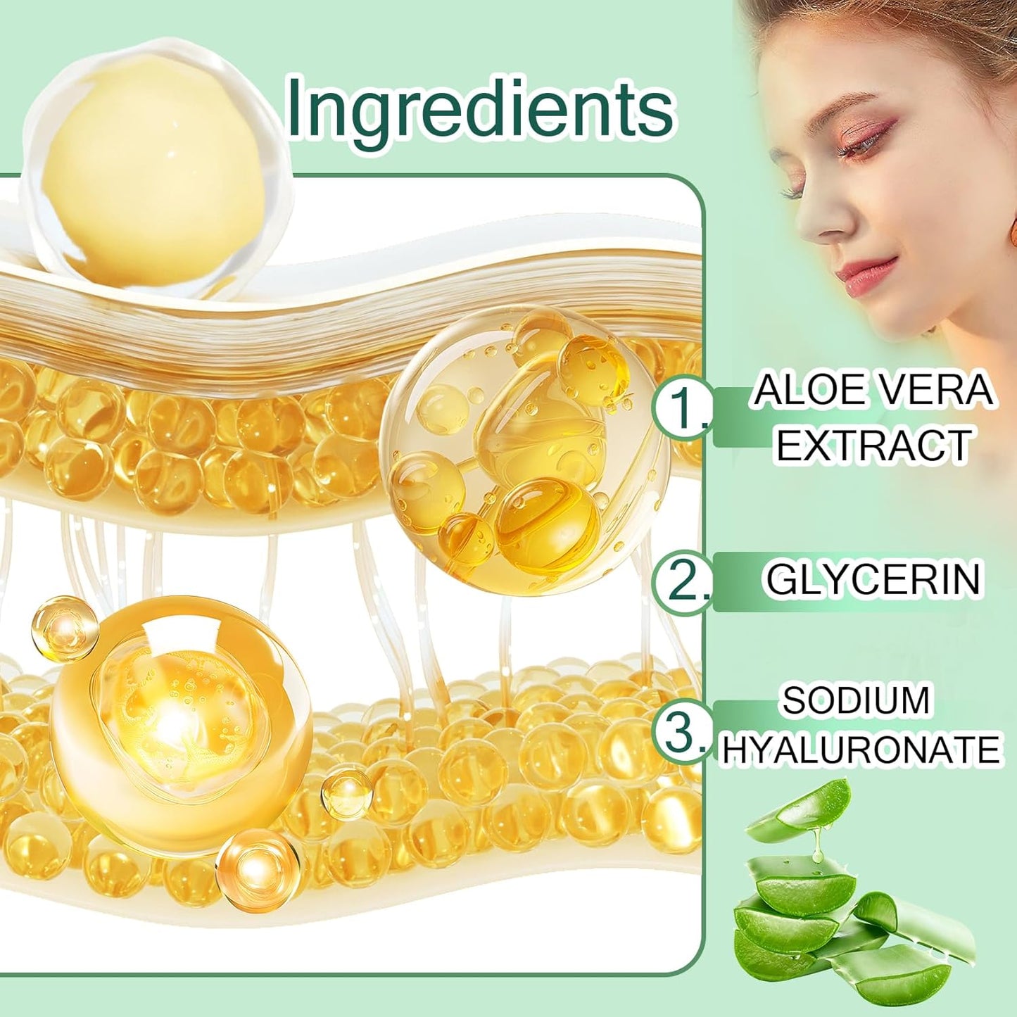 Aloe Vera Face Skincare Set,9 Pcs Aloe Vera Skin Care Set with Face Masks,Exfoliating Gel, Wash,Toner, Serum, Moisturizer Cream,Eye Cream,Moisturizing Skin Care Kit - TrendyLookz