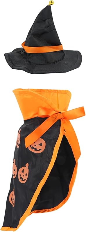 Pet Halloween Vampire Baron Cloak, Festival Cosplay Robe, Pet Halloween Costume Clothes Suit for Medium and Large Cats and Dogs