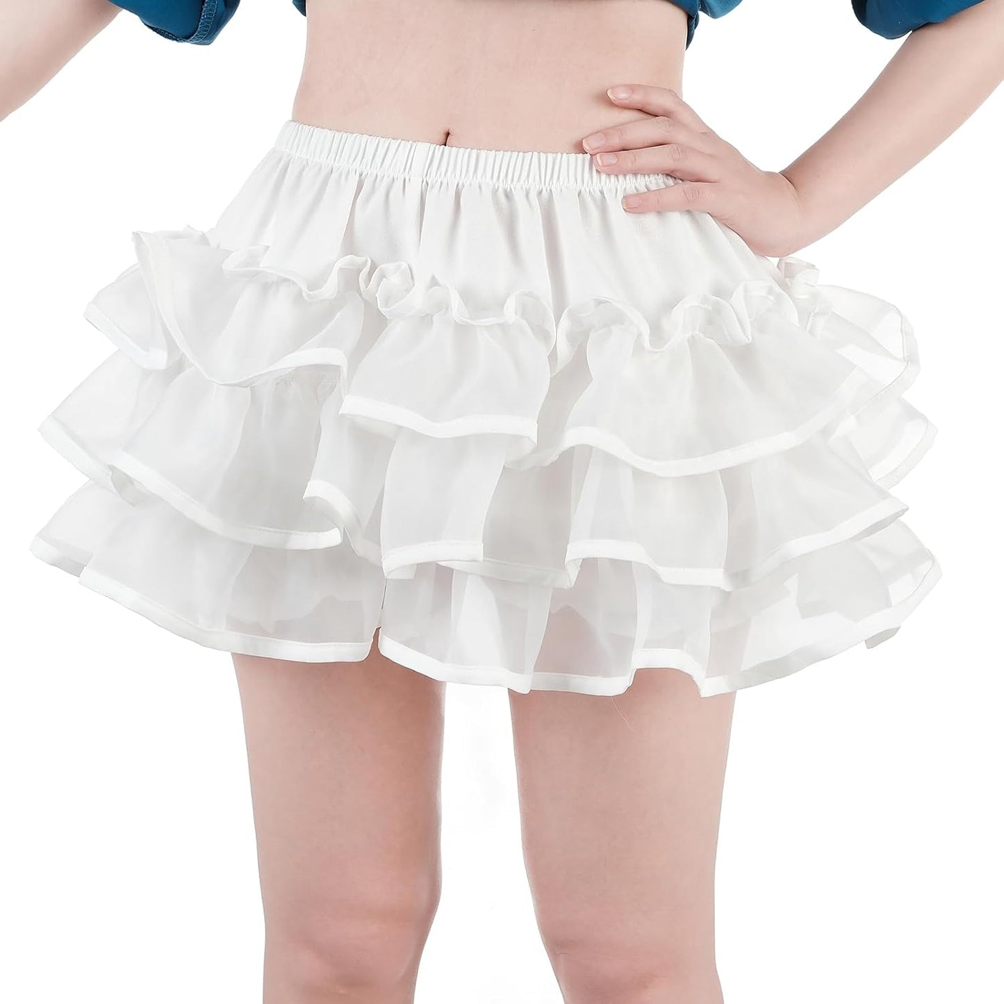 LSYYSKB Women Bloomer Victorian Steampunk Bloomers for Women Teen Girls Ruffled Lace Pumpkin Short Pantaloons Underdress