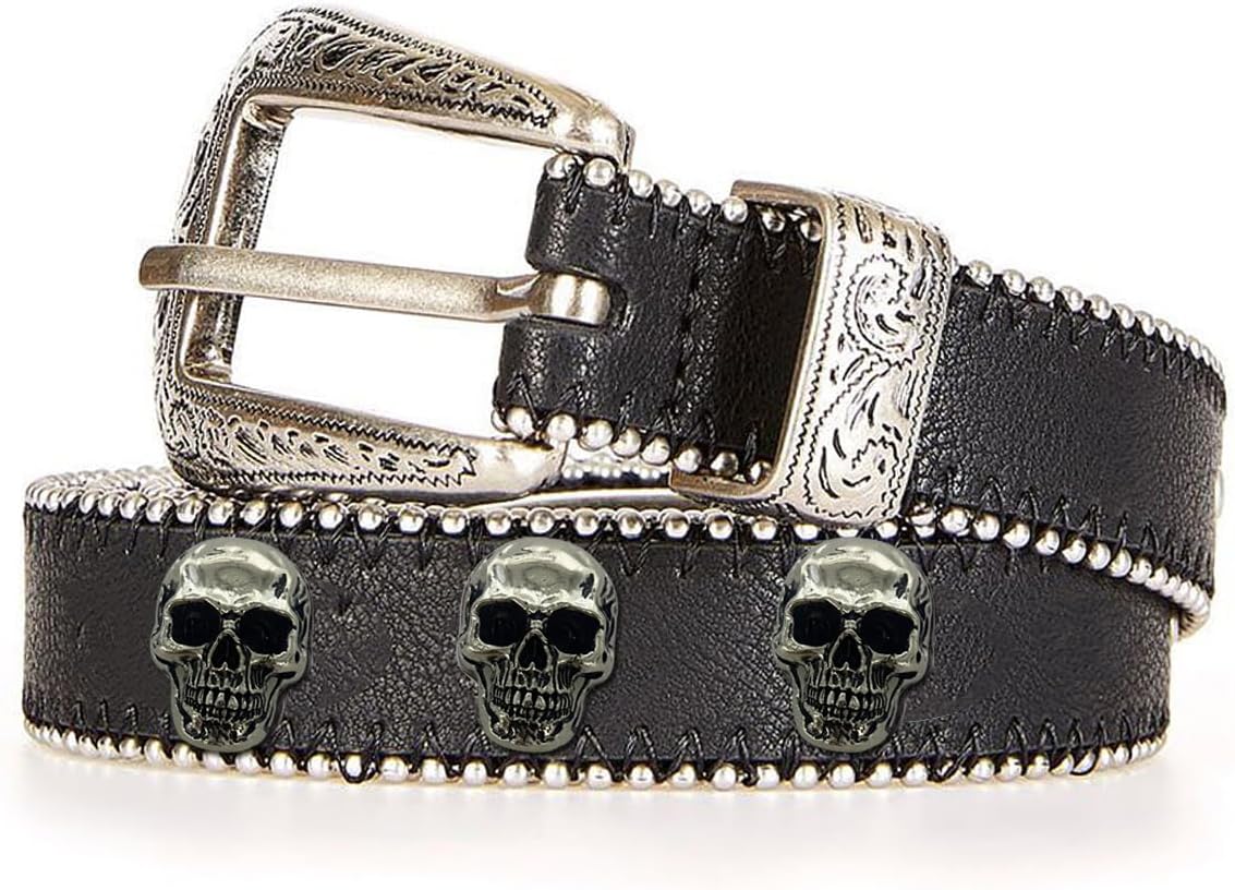 10 Pcs Skull Stud DIY Rivet Conchos for Leather Large Head Decorative Buckle for DIY Craft Making