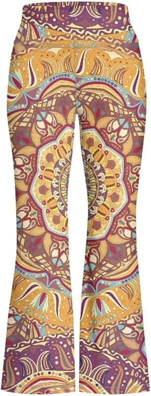 Girls' Athletic Leggings Bell Bottoms Kids Dance Running Yoga Pants High Waisted Workout Active Dance Tights