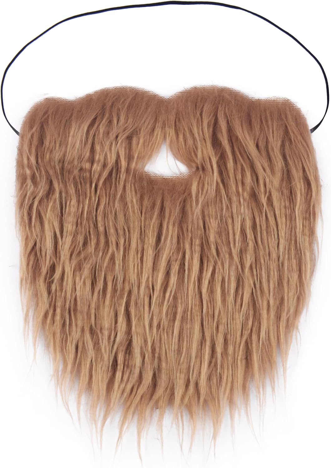Fake Mustache for Men Fake Beard with Elastic Band for Adult Costume Facial Hair for Cosplay Party