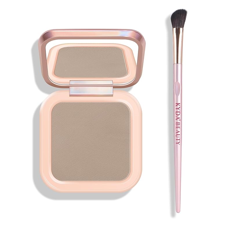 KYDA Face Sculpting Contour Palette, Natural Shimmer Smooth Contour Pressed Powder, Ultra-fine Lightweight, Easy to Blend, Multiuse Baked Contour Makeup-BRONZER