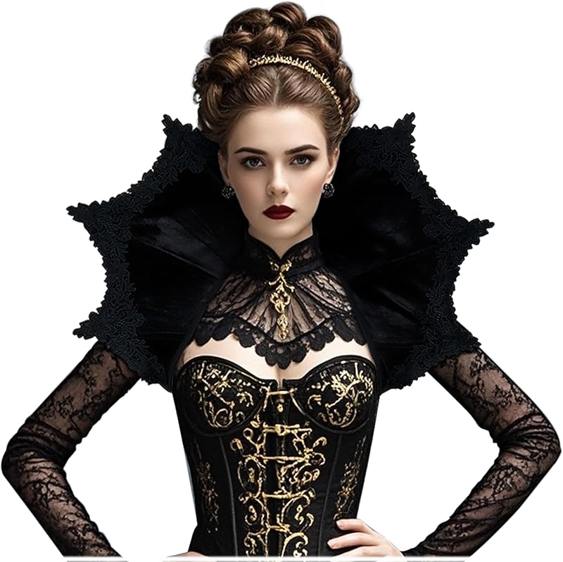 Joukavor Velvet Victorian Collar Women Gothic Vampire Neck Collar for Cosplay