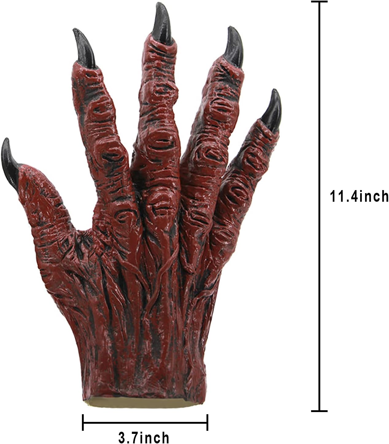 Scary Monster Mask Glove Set Halloween Costume Hat Paw Gloves Cosplay Supply
