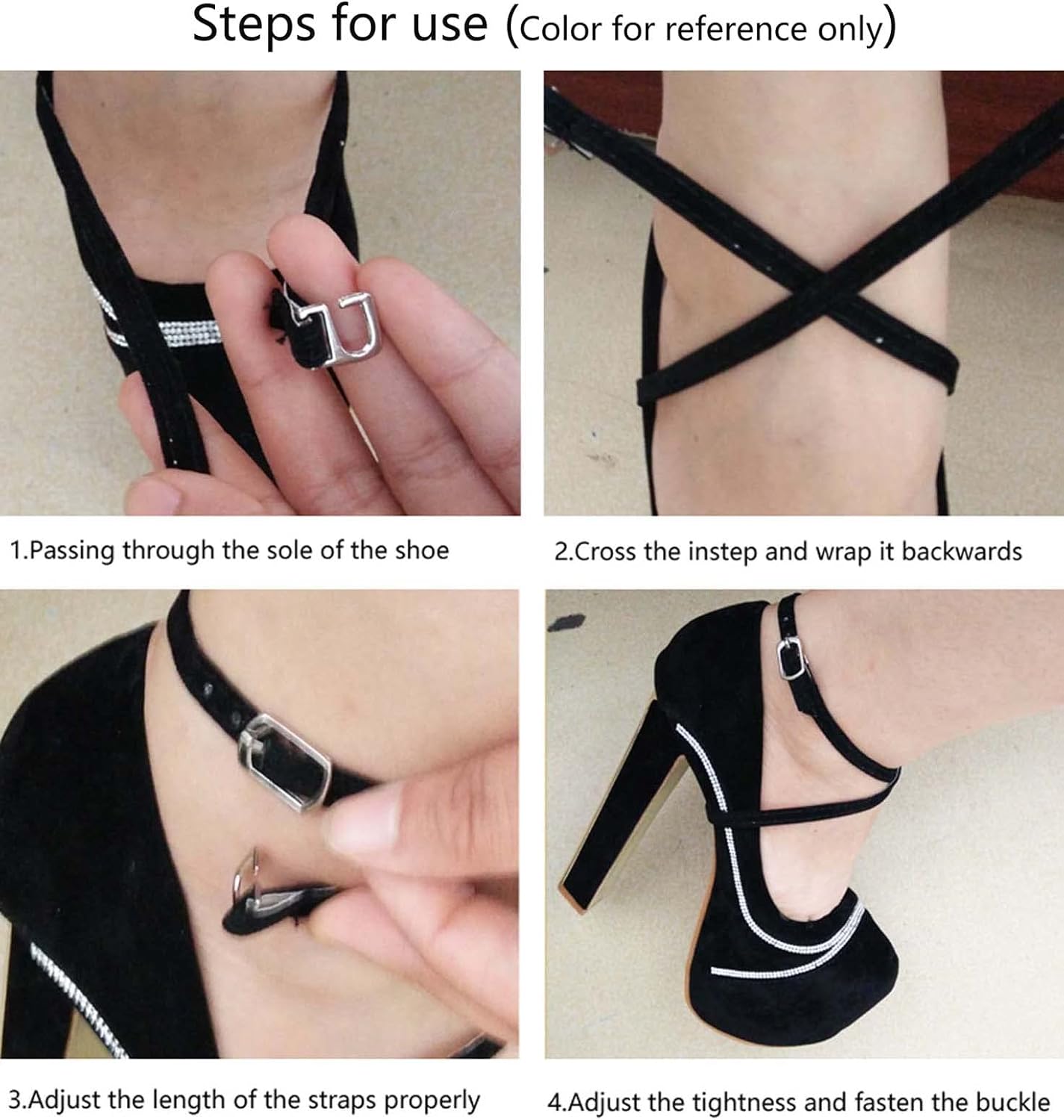 Detachable Shoe Strap Belt Band for Holding Loose high Heels, High Heel Straps Anti-Loose Shoelace