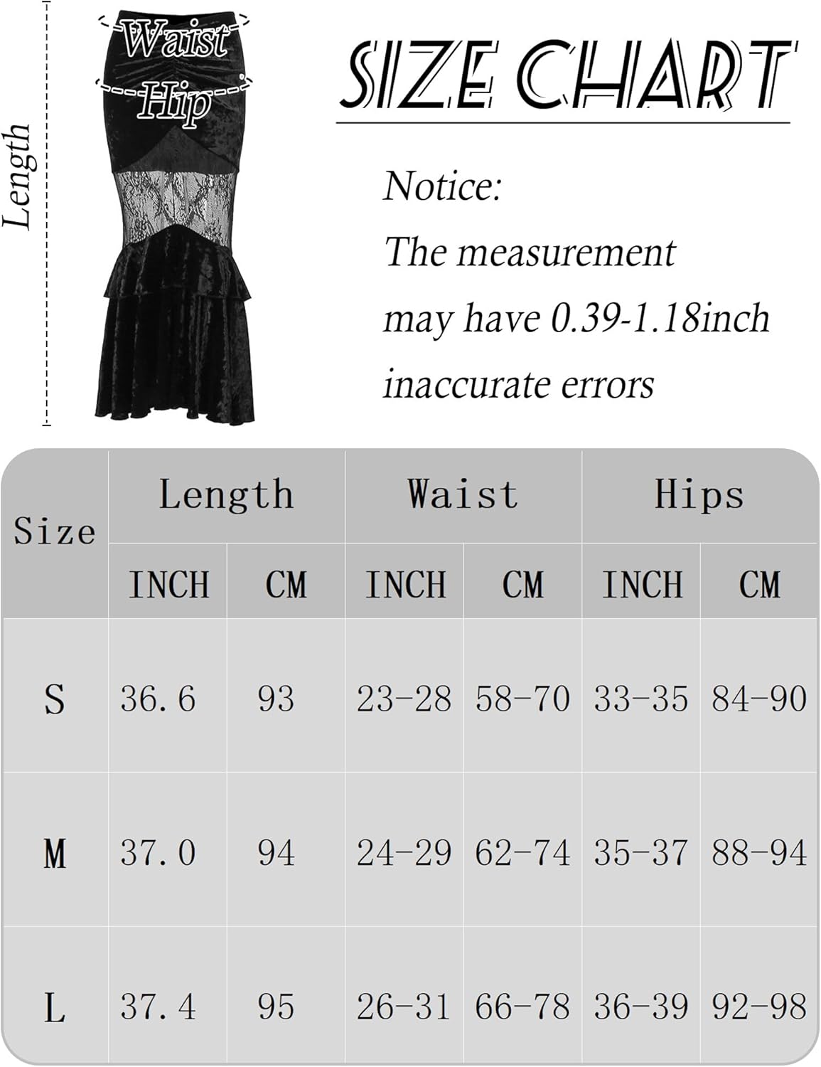 FEOYA Gothic Mini/Long Skirt for Women Sexy Pleated/Lace/Split/Fishtail Punk Skirt for Halloween/Streetwear/Party/Casual XS-XL