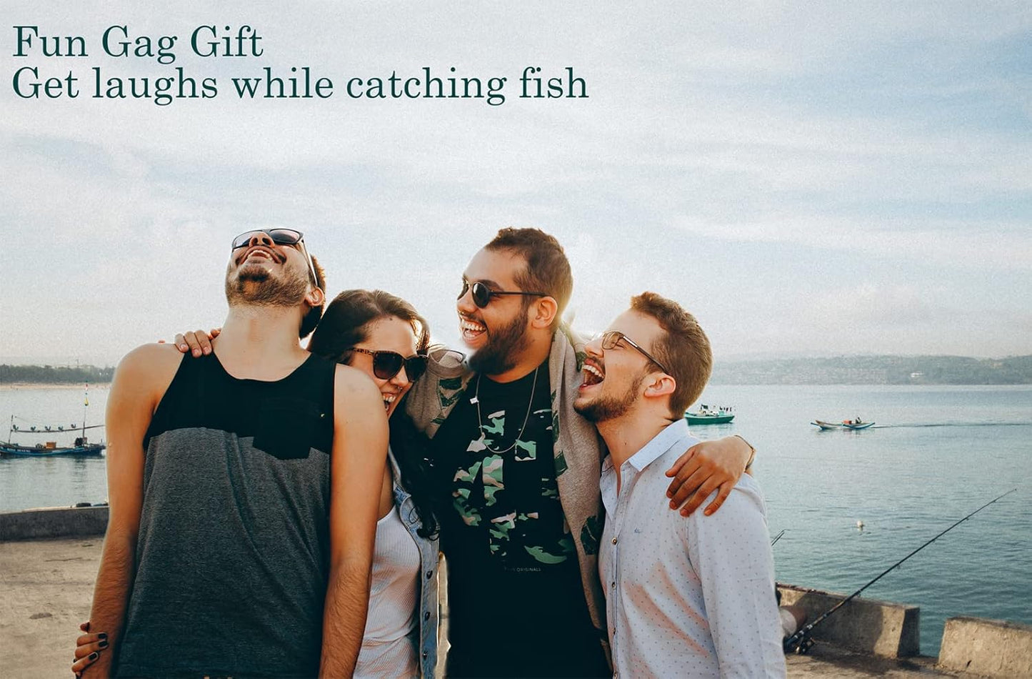 Fishing Lures Gag Gift for Men, White Elephant Gift Father's Day Angler Fishermen Metal Luminous Long Casting Sequin Spoons Lures for Bass