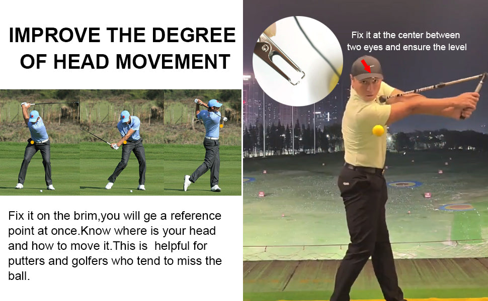 Golf Swing Trainer Head Stability and Consistency in Swing Training Aids for Golfers Golf Portable Posture Correction Tool Swing Aids Golf Equipment Indoor