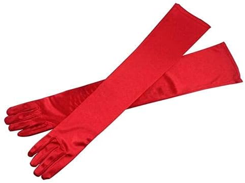 23" Extra Long Super Stretch Over the Elbow Party Bridal Dance Sexy Satin Gloves A-Grade Quality 16BL 58cm