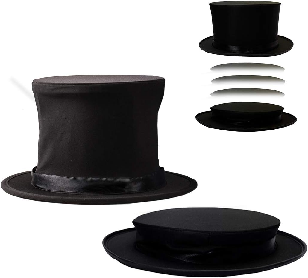 Collapsible Top Hat- Magician Costume- Magician Top Hat- Magic Tricks- Costume Hats by Funny Party Hats