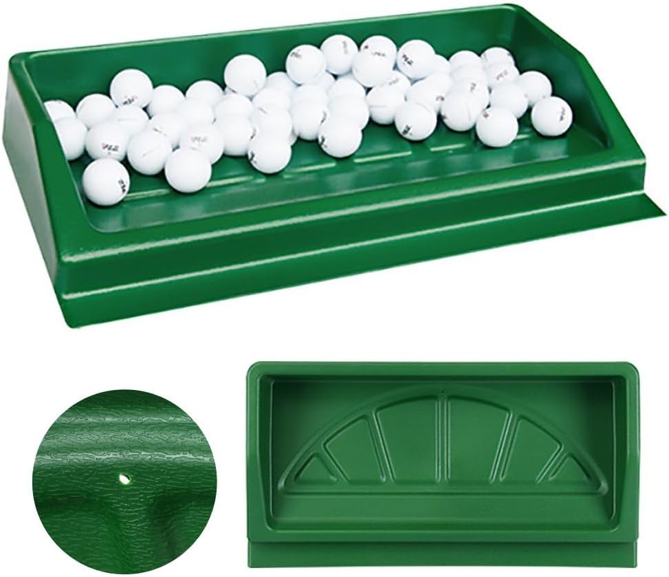 Golf Ball Tray for Practice Mat 100 Balls Large Capacity Heavy Duty ABS Holder for Indoor Outdoor Home Daily Training Men Gift