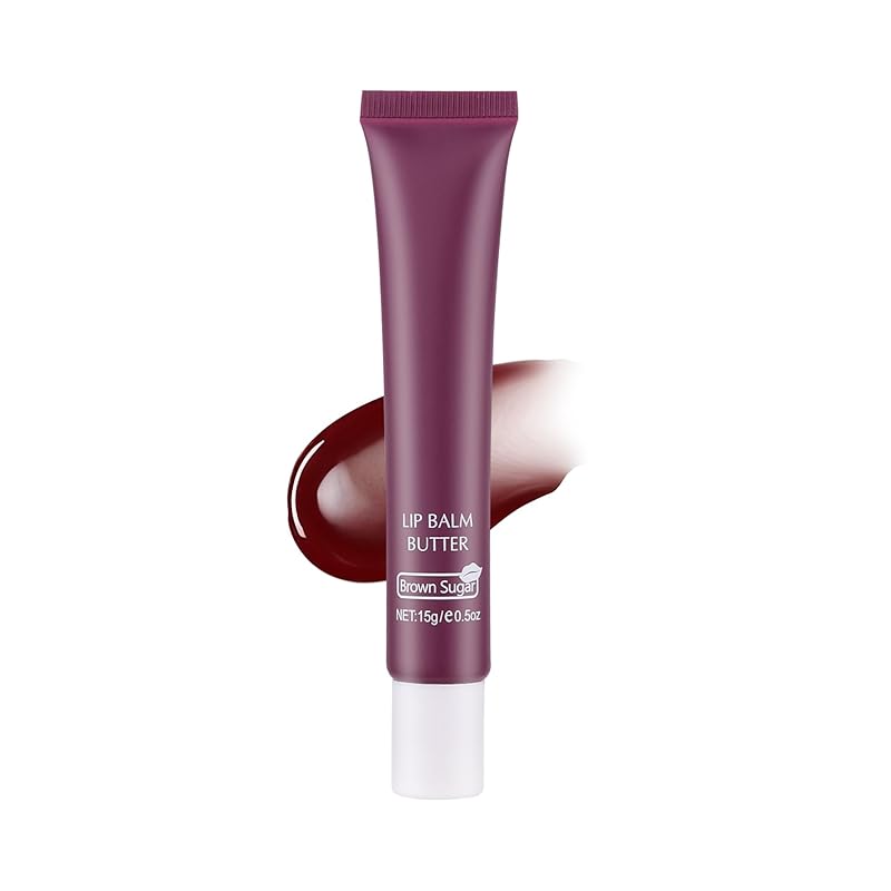 2-in-1 Silky Lip Butter Balm & Lip Gloss, Hydration with Shea & Olive Oil Blend, Non-Sticky Moisture for Chapped Lips, Natural Ingredients (6 Colors)