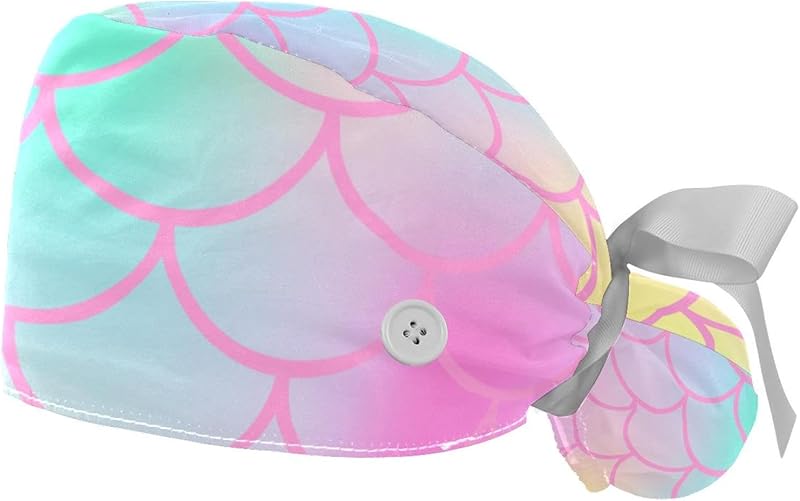 Women's Working Caps with Scrunchies Tarot Pattern Background Lace-Up Hat Unisex Hair Covers One Size