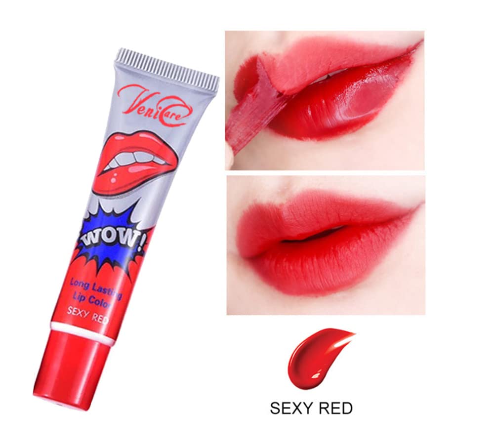 6 Colors VeniCare Lip Stain Lip Gloss Tattoo Magic Color Peel Off Mask Tint Long Lasting Waterproof