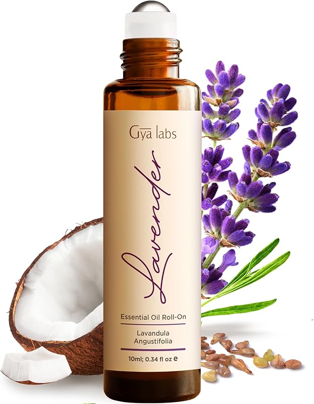 Gya Labs Peace Essential Oil Roll on - 100% Pure Natural Calming Oil for Fatigue, Blend with Patchouli, Frankincense, Aromatherapy Relaxation Gifts for Women and Men, Travel Size (0.34 Fl Oz)