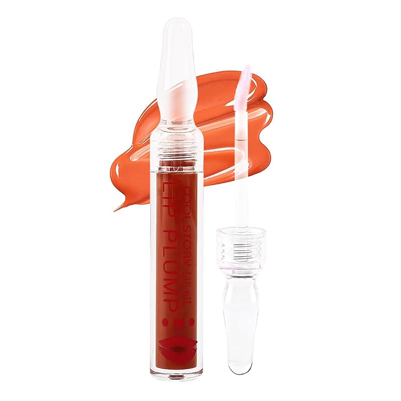 COOL STORY Lip Fuller Gloss, Moisturizing Hydrating Lip Serum, Fuller Lip Care, Lip Plumping Oil for Women Clear - TrendyLookz