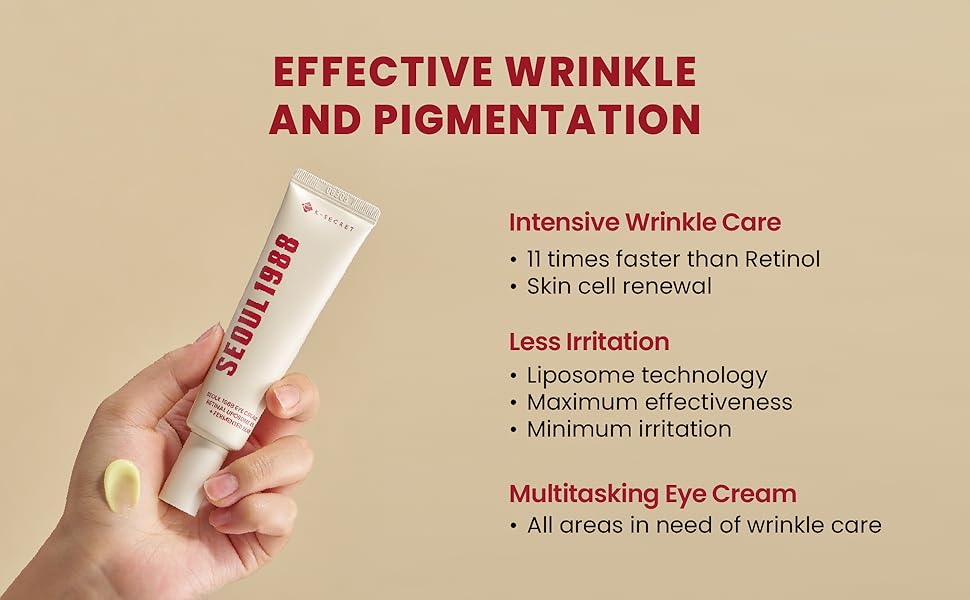KSECRET SEOUL 1988 Eye Cream : Retinal Liposome 4% + Fermented Bean, 30ml/1.01 fl.oz.