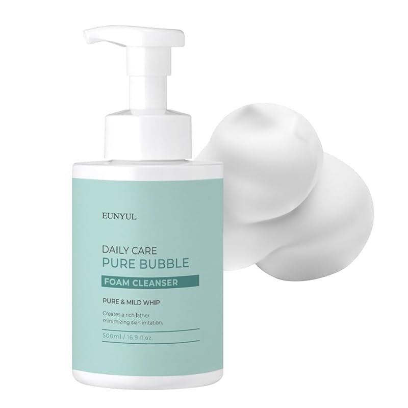 EUNYUL Daily Care Pure Gel Foam Cleanser 17.3 fl. Oz. pH 5.5 Gel with Pump type Large Size Face Wash