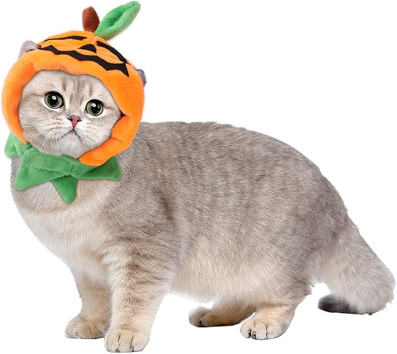 XS Dog Halloween Costume Adjustable Cat Strawberry Hat Cute Pet Headgear Puppy Warm Cap Head Accessories for Small Dogs Kitten Rabbit (Strawberry)