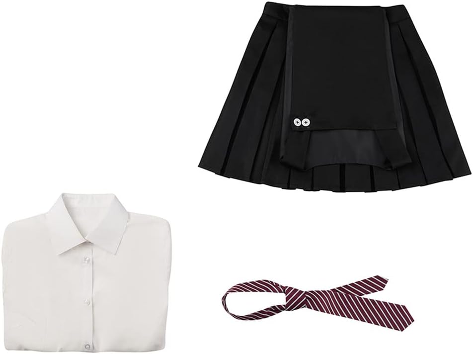 AwwwCos Matilda the Musical Cosplay Costume School Girl Dress Uniform Suit Skirt Tie Halloween Party Outfit Women
