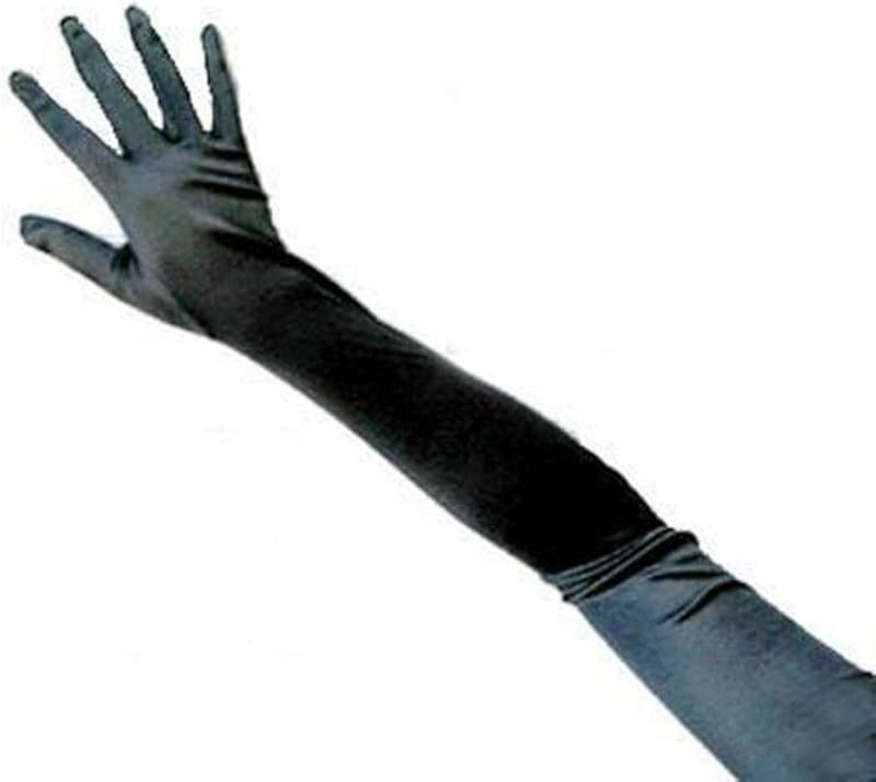 23" Extra Long Super Stretch Over the Elbow Party Bridal Dance Sexy Satin Gloves A-Grade Quality 16BL 58cm