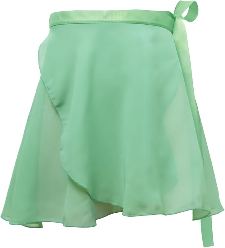 Phoeswan Dance Skirts for Girls (S/L) & Women (XL), Ballet Chiffon Wrap Skirt with Ties