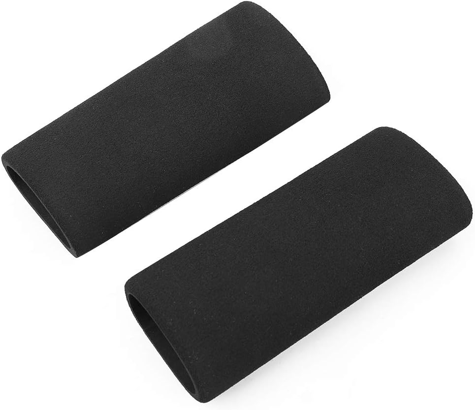 Motorcycle Handle Cover, 2pcs Motorcycle Non-Slip Anti Vibration Soft Foam Handlebar Grip Cover, Black