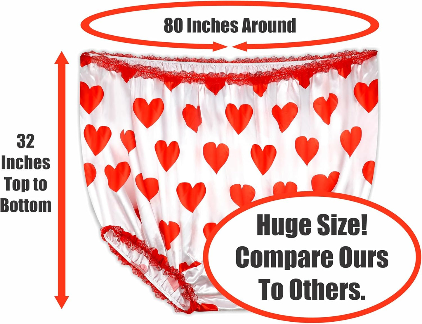 Larkmo Grand Mama Undies Funny Joke Gift Underwear For Women Men Big Momma Undies Great Oversized Funny Gift Novelty Underwea