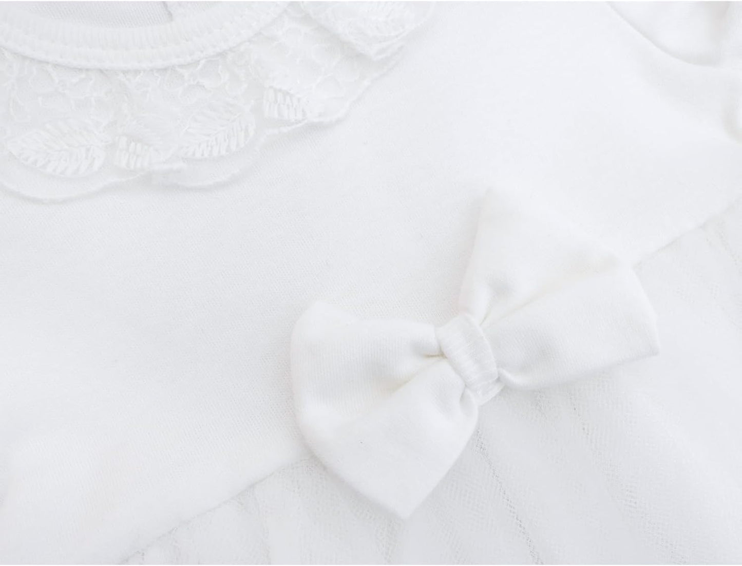 Lilax Baby Girls' Lace Floral Embroidered Dress, Christening Baptism Dress