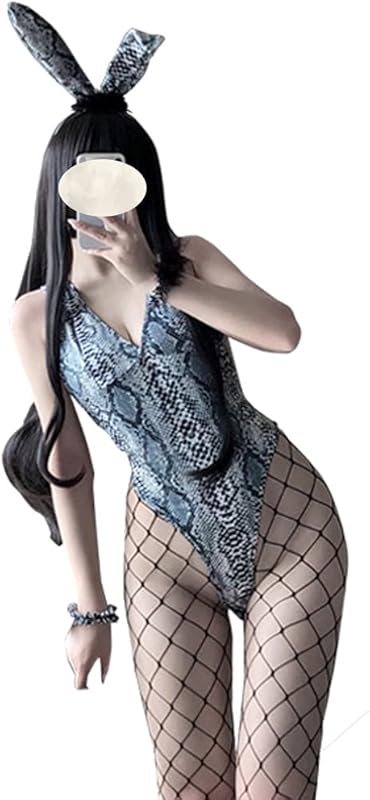 SINGUYUN Womens Sexy Bunny Costume Bunny Girl One Piece Bodysuit Anime Cosplay Rabbit Party Clothing