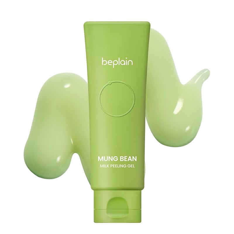beplain Mung Bean Milk Peeling Gel (4.05fl.oz/120ml) | Fragrance-Free | Gentle Cleanser and Exfoliator with Mung Bean Extract and 4 Types of Peeling Polymers | Remove Dead Skin Cells | Korean Skincare