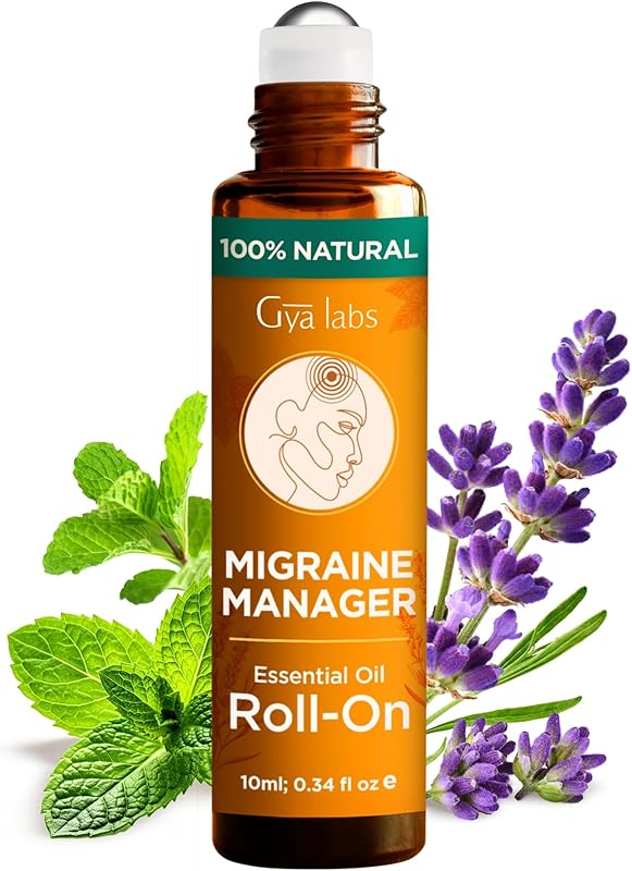 Gya Labs Peace Essential Oil Roll on - 100% Pure Natural Calming Oil for Fatigue, Blend with Patchouli, Frankincense, Aromatherapy Relaxation Gifts for Women and Men, Travel Size (0.34 Fl Oz)