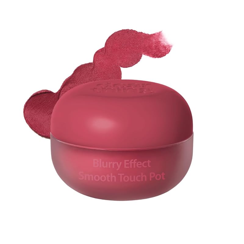 MILKTOUCH dearthing Blurry Effect Smooth Touch Pot - Lip and Blush, Soft Airy Matte Finish, Vivrant Color (02 Mute Memory, 0.16 Fl Oz)