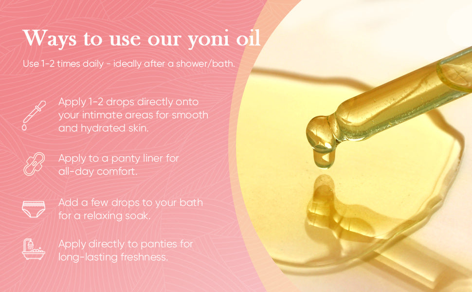 2 Packs Yoni Oil for Women - Strawberry Fresh Feminine Care Oil - All Natural Vaginal Oil Essential Oils, Reduces Odor, Restores pH Balance and Wetness, 1 fl oz/pc